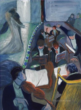 Expresionismo Painting - EN EL TEATRO I Marianne von Werefkin Expresionismo